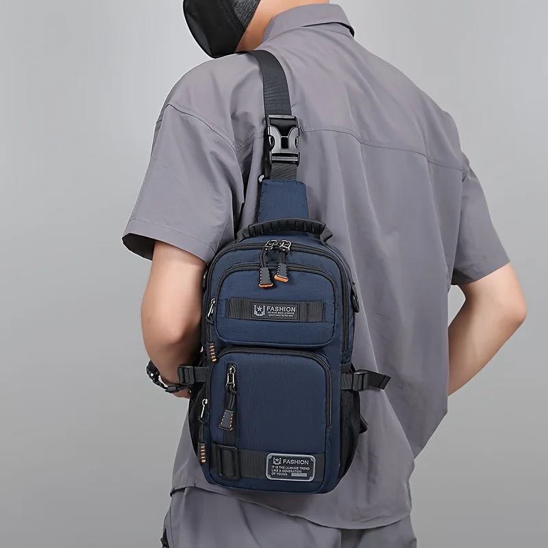 Riñonera Molle para hombre, paquete de pecho multifuncional, bolso ligero de viaje, bolso cruzado para senderismo al aire libre y ciclismo, bolsa de aparejo grande - imagen 3