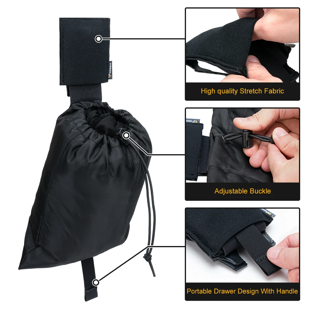 IDOGEAR Bolsa táctica para microdump MOLLE Roll-Up Mag Bolsa de reciclaje plegable 35111 - imagen 3