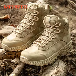 MERRTO – Botas tácticas impermeables senderismo hombre desert