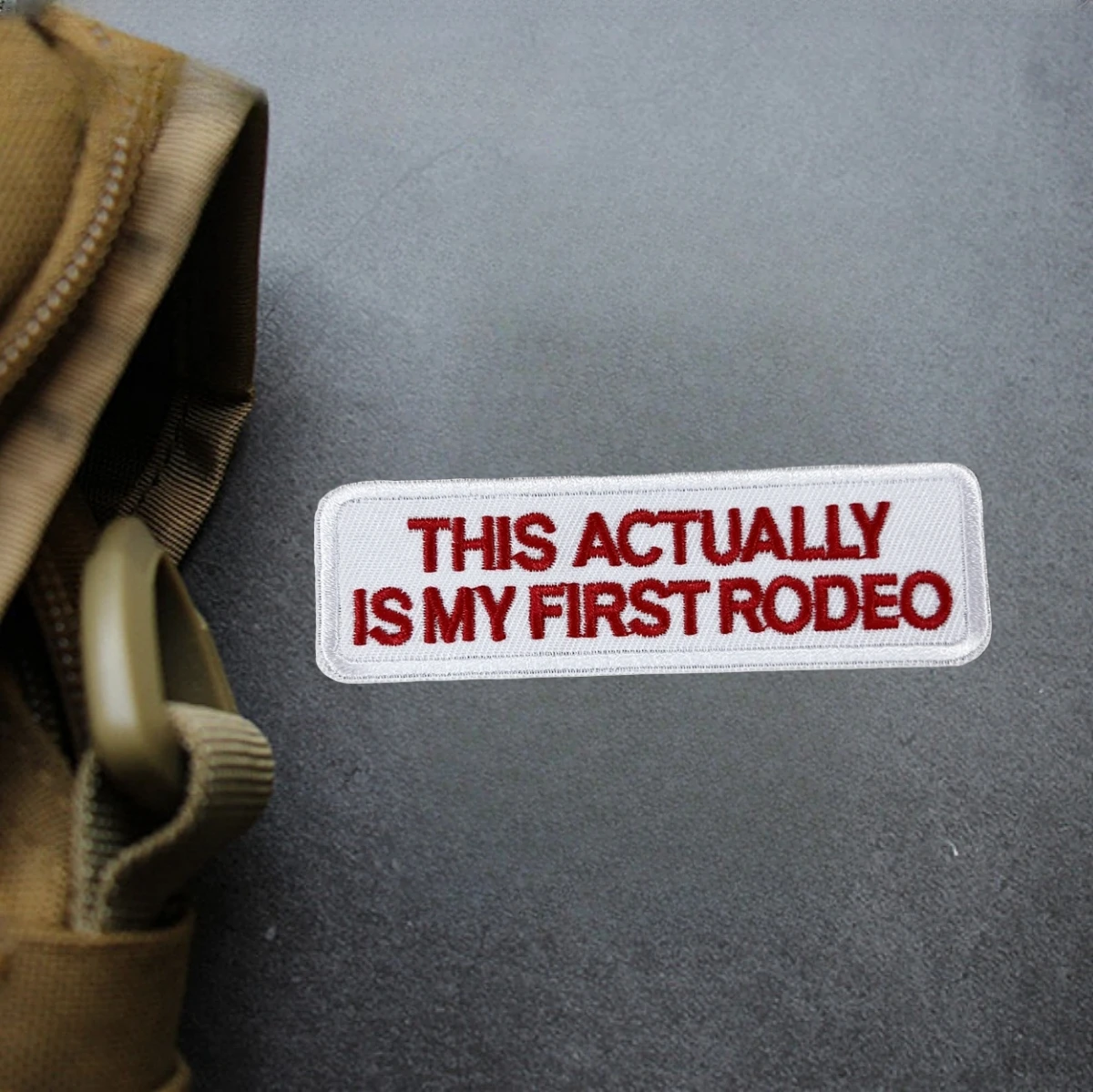 Esto está realmente mi primer parches bordados de gancho y bucle, insignia de moral táctica, mochila, brazalete militar, pegatinas para mochila - imagen 4