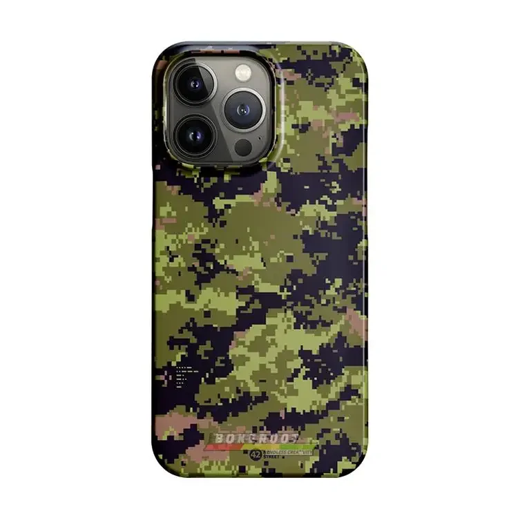 AOR1 ACU MC CADPAT Camo Double Layer 14Pro Phone Case Suitable for Iphone 16 15 14 Pro 13 Tactics New Heat Dissipation - imagen 4