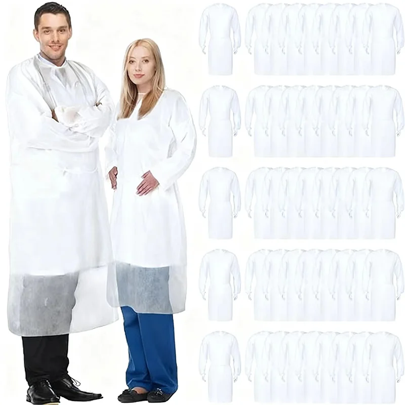 Trajes protectores PPE desechables: ultrafinos y aireados, ideales para alimentos, producciones y salud médica