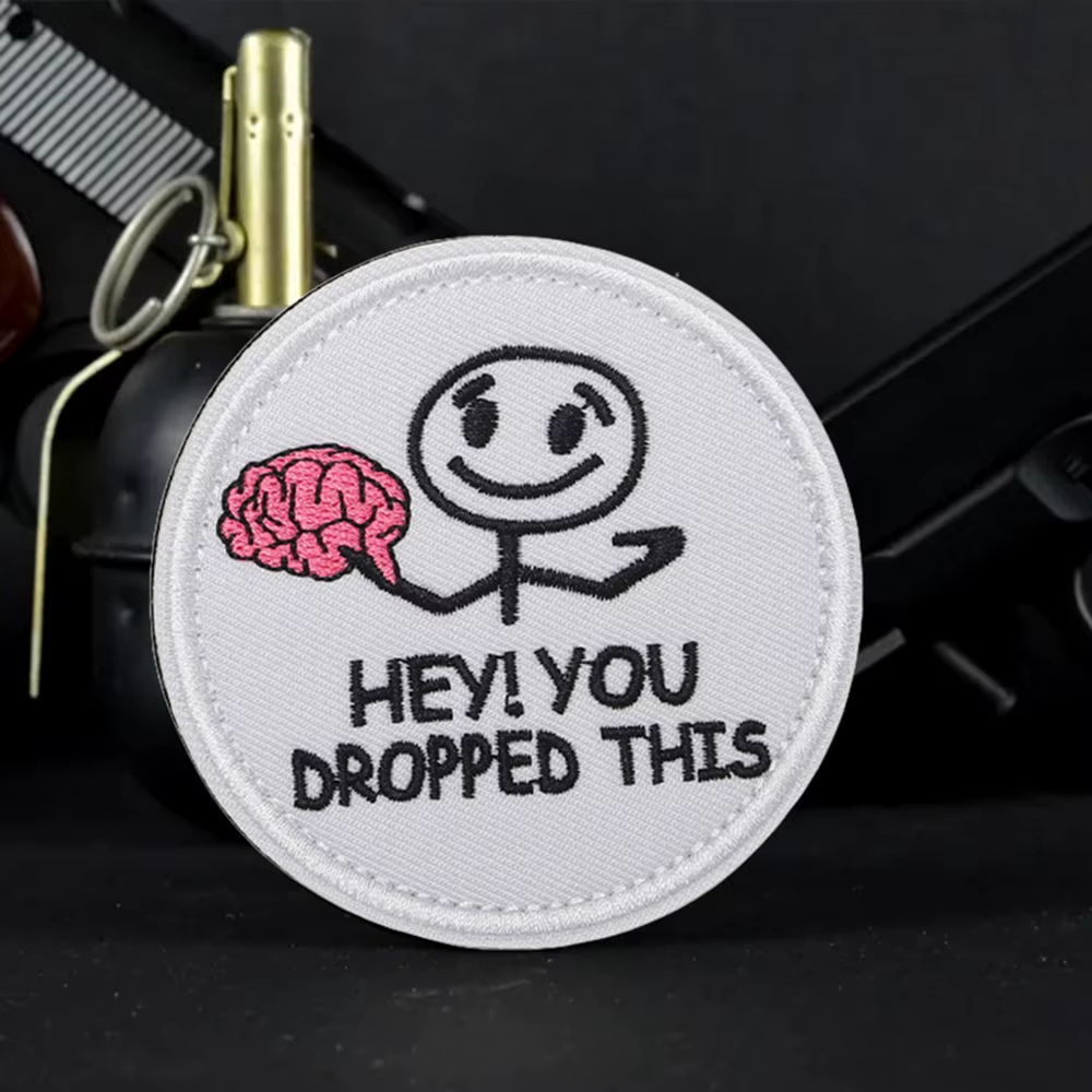 Parche táctico velcro cerebro caído – Insignia de moral militar - imagen 5