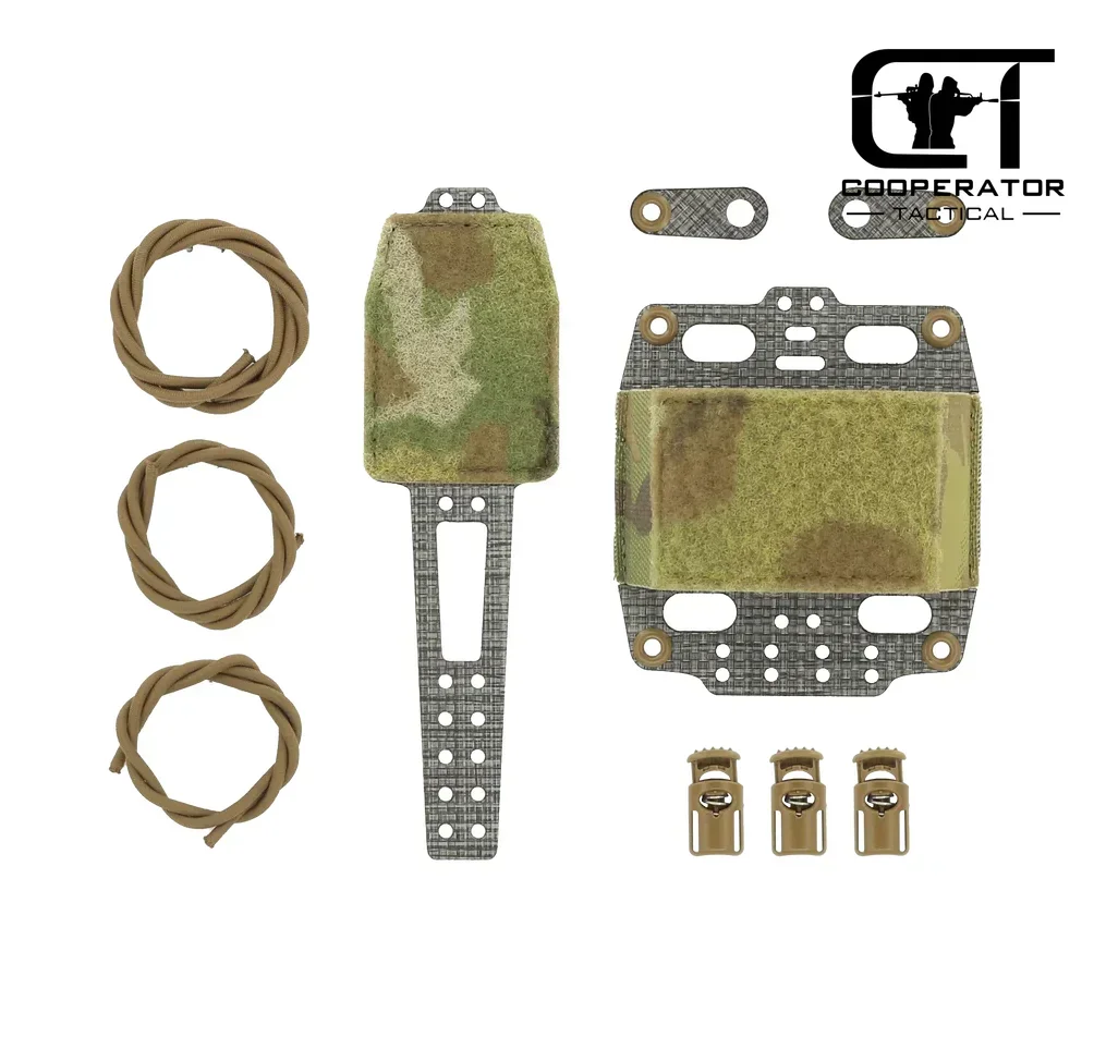 Sistema de retención de paquete de batería de PVS-31 táctico, soporte de baterías Tegris NVG, Panel ajustable para cascos rápidos militares Airsoft - imagen 3