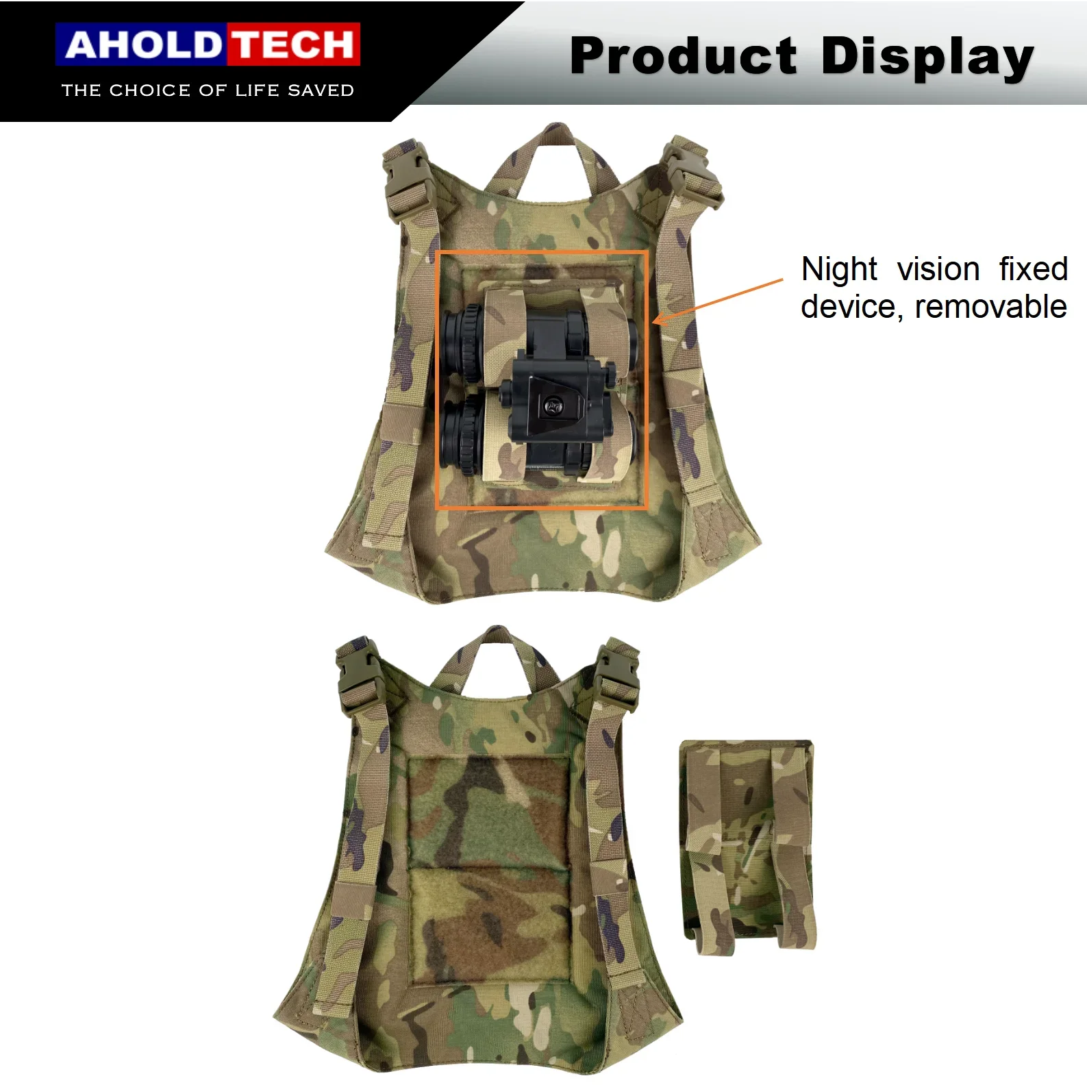 Aholdtech-Bolsa de almacenamiento para casco de liberación rápida, táctica, ligera, multifuncional, para transporte de casco Mich Wendy rápido a prueba de balas - imagen 3