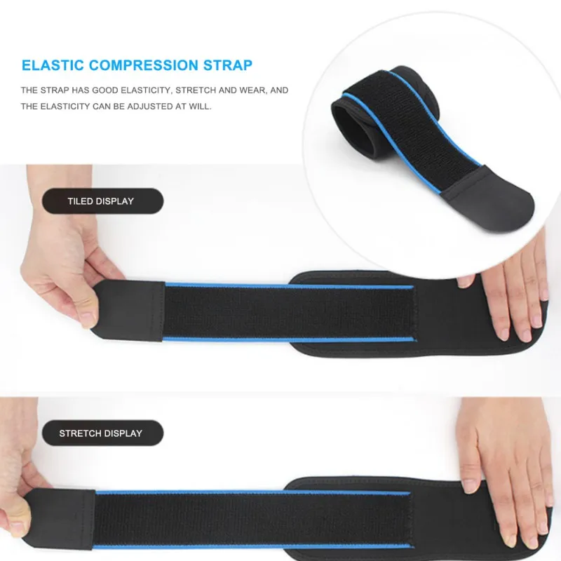 Muñequera deportiva ajustable de 1 piezas, banda de apoyo para levantamiento de pesas, gimnasio, bádminton, tenis - imagen 4
