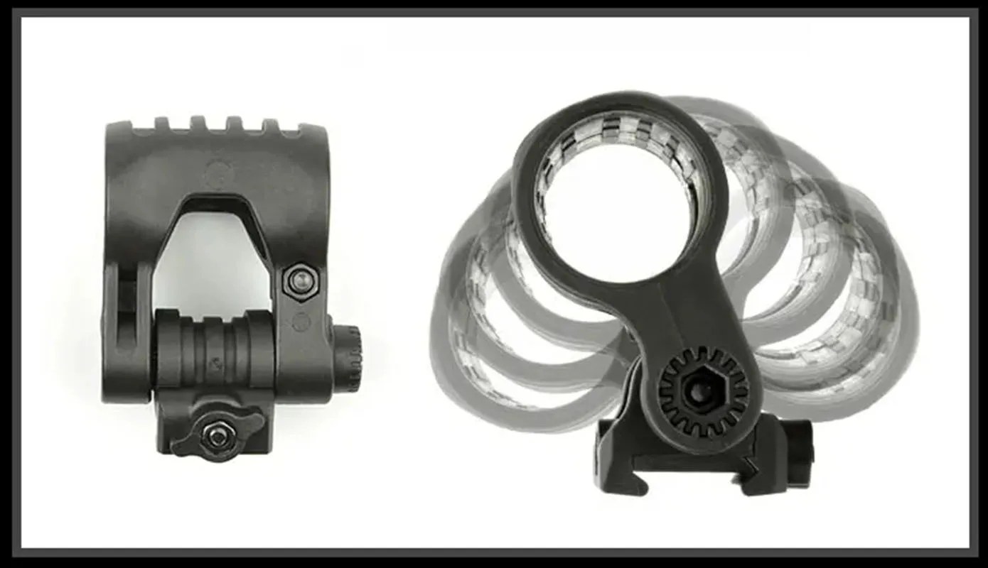 Soporte de linterna giratoria para casco táctico MICH FAST, Stent giratorio de luz - imagen 3