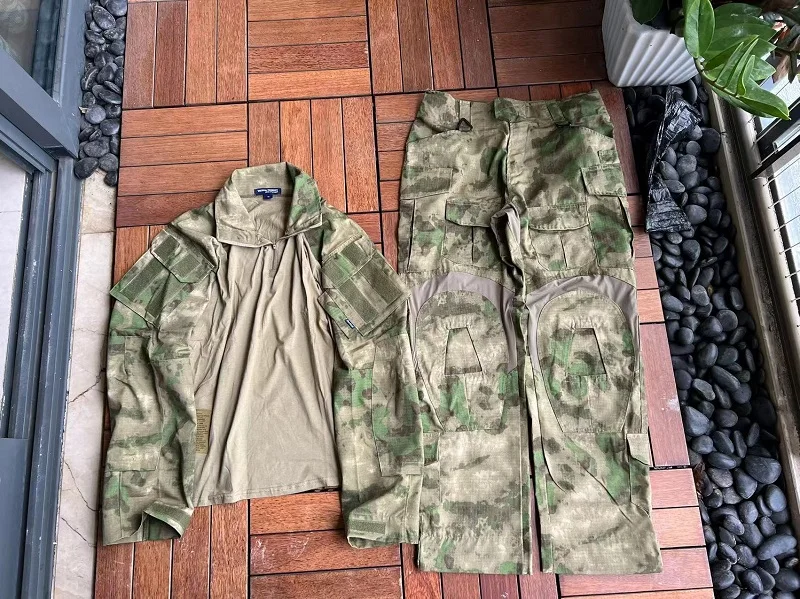 Gen3 Green Ruins Tactical Frog Paintball G3 Suit, Top de manga larga, pantalones de combate, rodilleras - imagen 3