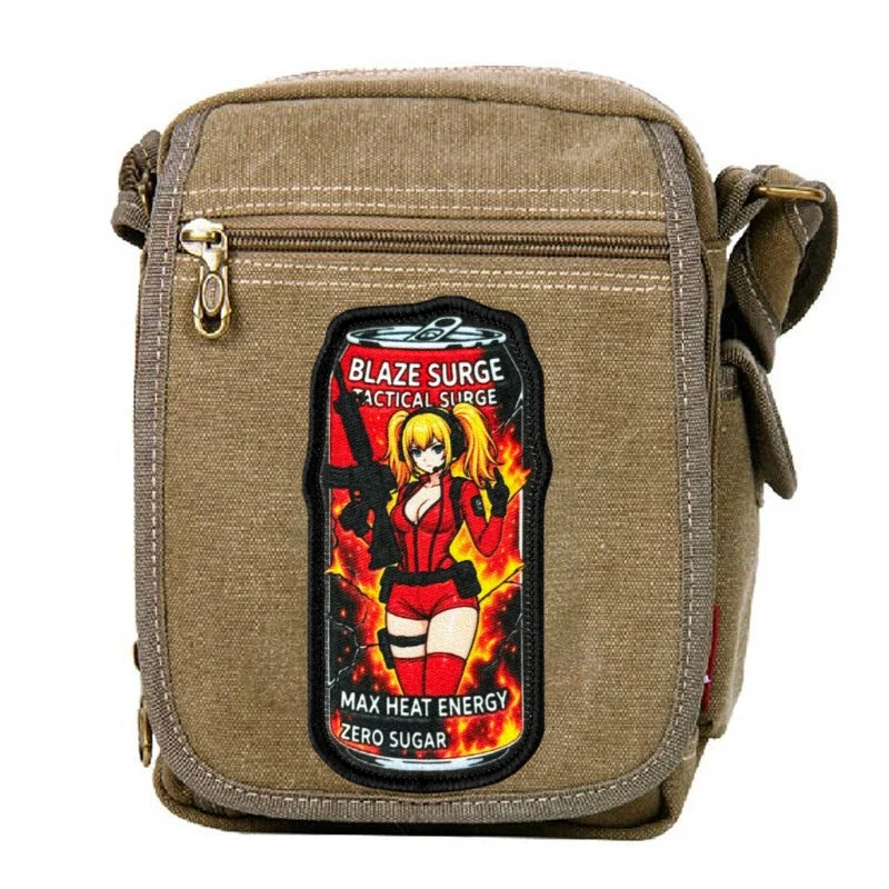 Parches tácticos anime chicas con velcro, insignias para mochila - imagen 2