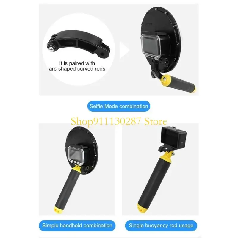 Puerto imagen subacuática J1HC para cámaras Action5/4/3, diseño liberación rápida, carcasa antipresión con cuerda - imagen 5