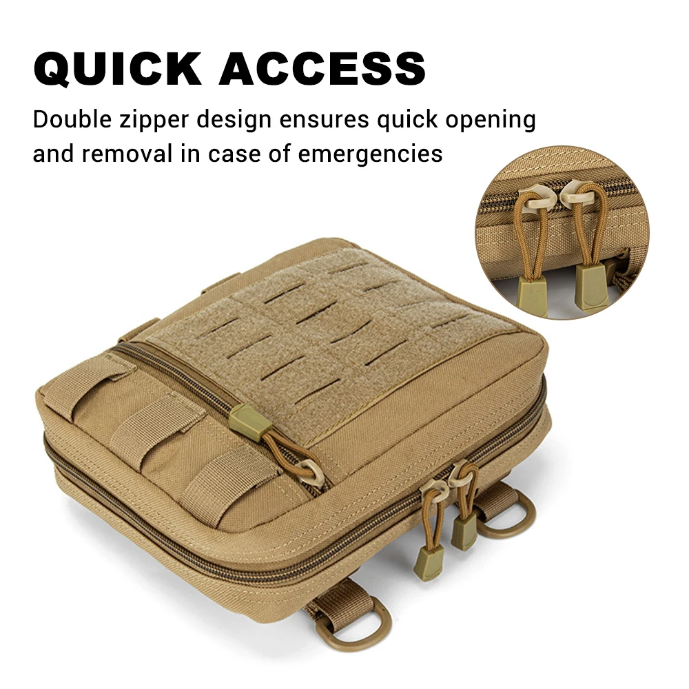 Botiquín de primeros auxilios táctico, bolsa EDC portátil, organizador Modular multiusos, bolsa de herramientas, bolsa de supervivencia MOLLE para senderismo y caza - imagen 5