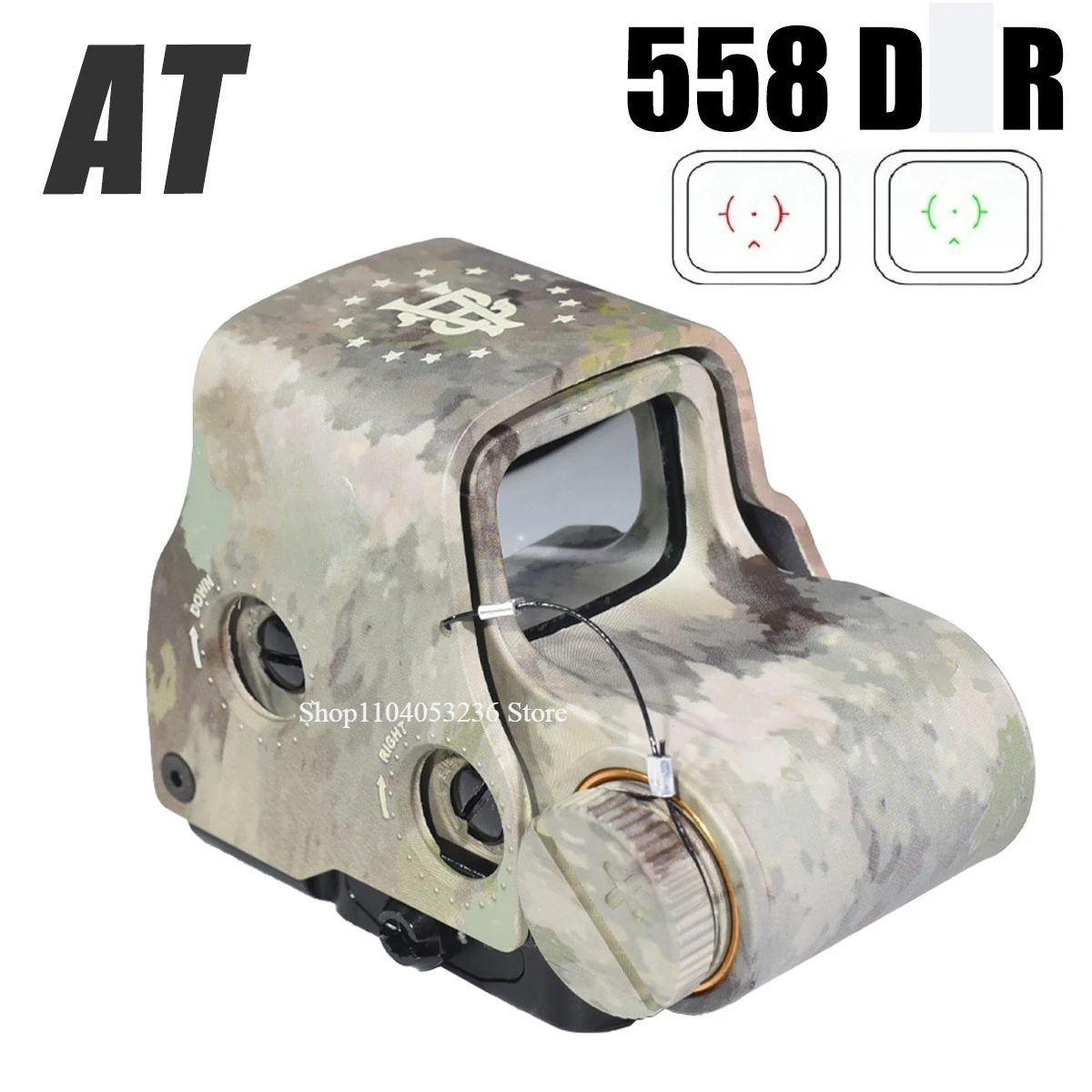 E * T * CH nuevo 558 DC * punto verde rojo holográfico caza Airsoft W G33/G43/G45 3X 5X lupa compatible con soportes de riel de 20mm y palanca QD - imagen 5