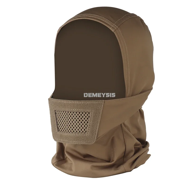 Pasamontañas táctico máscara de malla transpirable caza senderismo ciclismo deportes casco CS tiro protección facial completa casco forro gorra - imagen 3