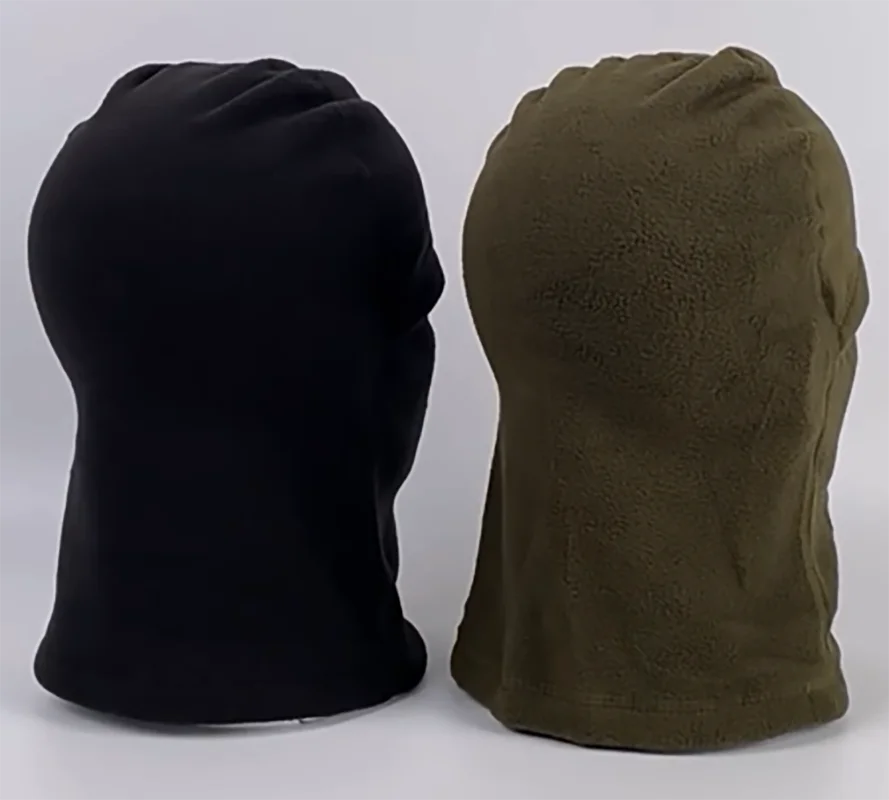 Mascarilla pasamontañas de cobertura total en verde oliva/negro carbón - Aislamiento térmico para clima frío - imagen 4