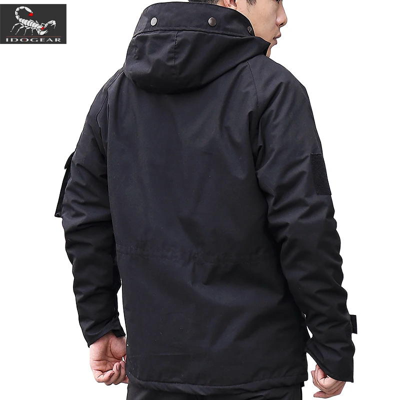 Chaqueta táctica G8 para entrenamiento, senderismo, impermeable, forro polar grueso, Parkas de camuflaje cálidas, abrigo térmico con capucha para invierno para hombre - imagen 5