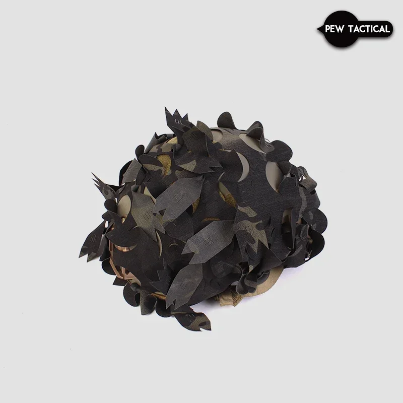Cubierta de casco de camuflaje PEW TACTICAL PREDATOR GHILLIE, AIRSOFT - imagen 4