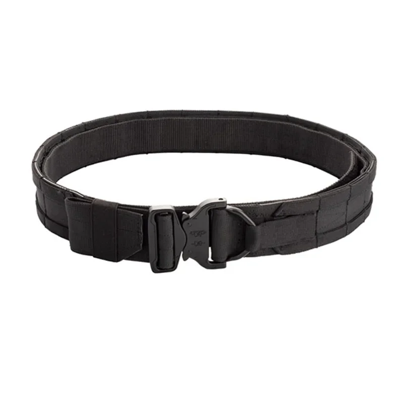 Cinturón de estilo táctico de dos capas, hebilla de Metal de liberación rápida, Molle, para caza y Airsoft, 1,75 pulgadas y 2 pulgadas - imagen 5