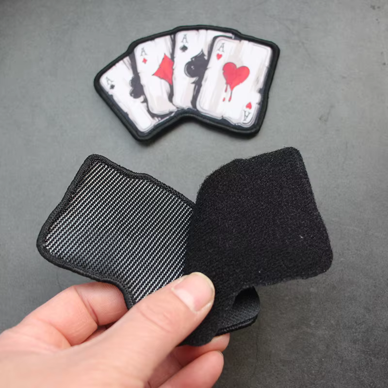 Parche táctico bordado naipes para mochila y uniforme militar - imagen 2