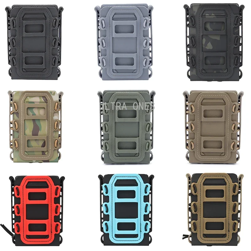 Bolsa táctica para revistas Molle para AR15 M4 5,56 7,62 bolsas Fast Mag cinturones de caza caja ajustable de liberación rápida Mag - imagen 2