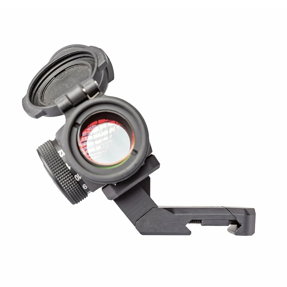 Montaje óptico táctico Offset RM45 con placa de 2 piezas para placa de punto rojo FDE y Color negro en Stock, Riel de 20mm - imagen 5