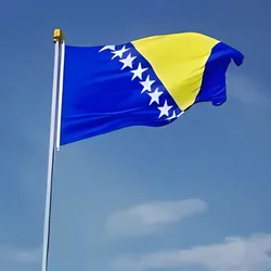 5 unids/lote bandera nacional de Bosnia y Herzegovina 90x150cm bandera nacional de Bosna i Hercegovina al por mayor