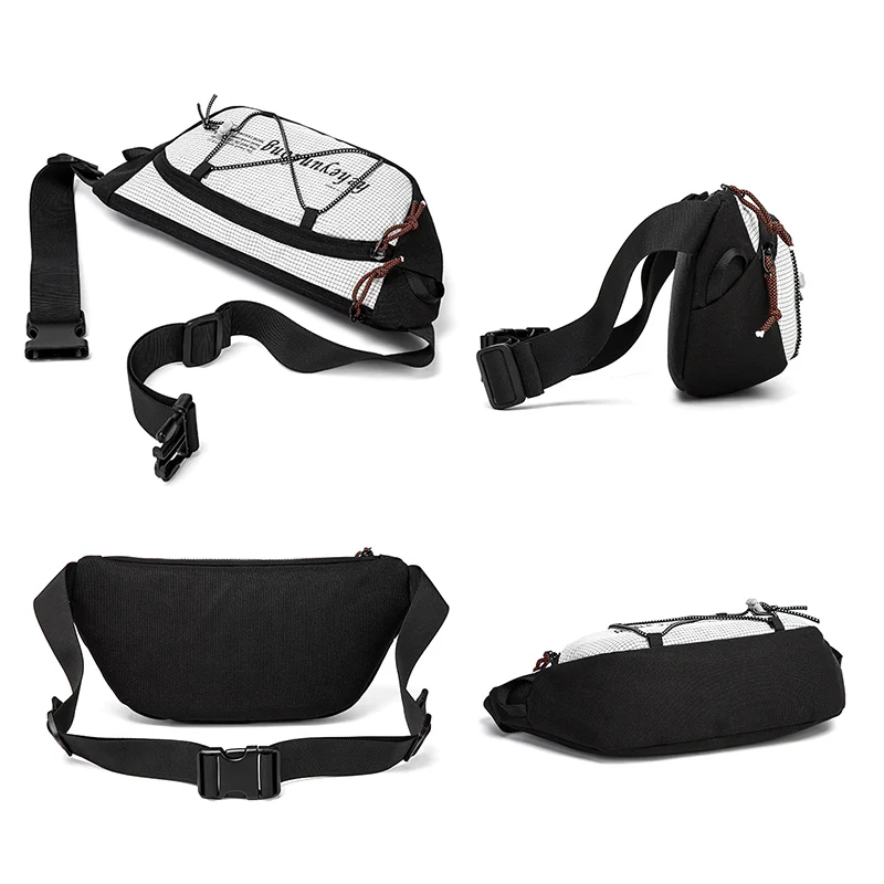 Bolsa de pecho para deportes al aire libre, viaje, escalada, desplazamientos, Camping, bolso de hombro tipo bandolera para hombres, bolsa de almacenamiento con cordón para ciclismo universitario - imagen 5