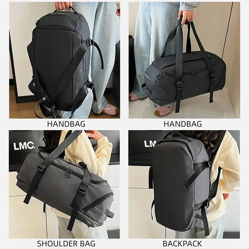 Bolso de hombro para gimnasio y Fitness con bolsillo para zapatos, mochila de viaje para equipaje, bolso de entrenamiento para deportes al aire libre de gran capacidad - imagen 5