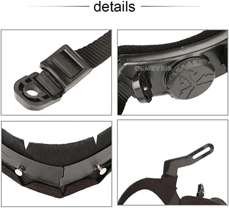 Casco táctico rápido, sistema de suspensión interior, cascos de caza para tiro al aire libre, accesorios de correa de bloqueo de cabeza ajustable - imagen 5