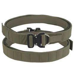 Cinturón táctico MOLLE con hebilla de liberación rápida metal
