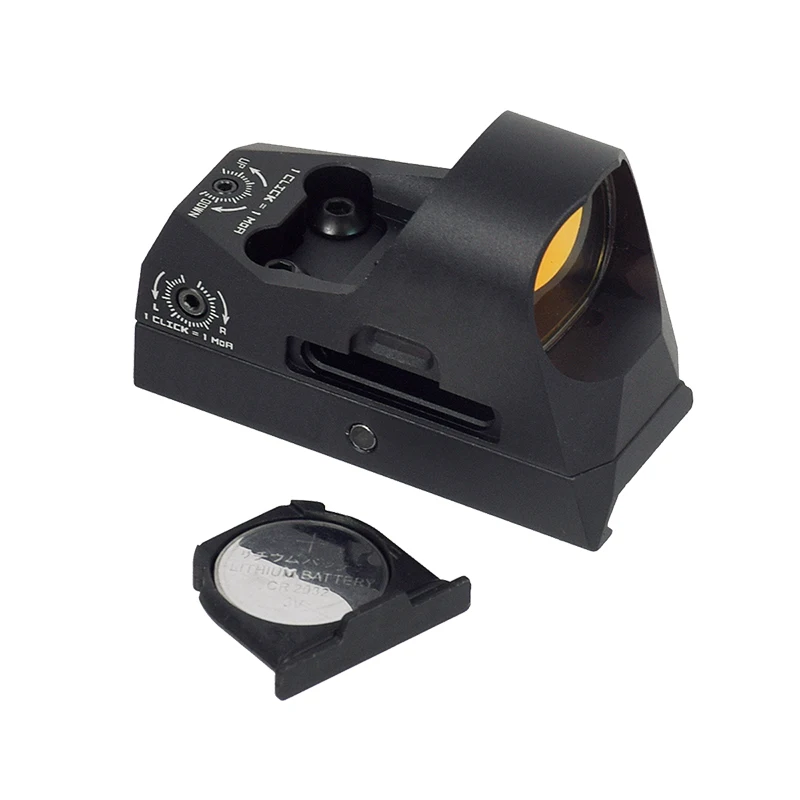 Táctico 1X25MM compacto 3MOA punto rojo mira réflex pistola Rifle caza mira Picatinny montaje bajo 1,41 Riser QD Mount - imagen 3