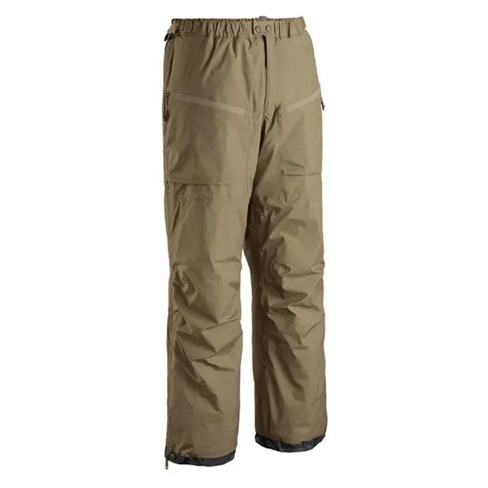 Pantalones de camuflaje tácticos gruesos y cálidos para hombre, impermeables, a prueba de viento, totalmente abiertos en las piernas, con cremallera, para invierno - imagen 3