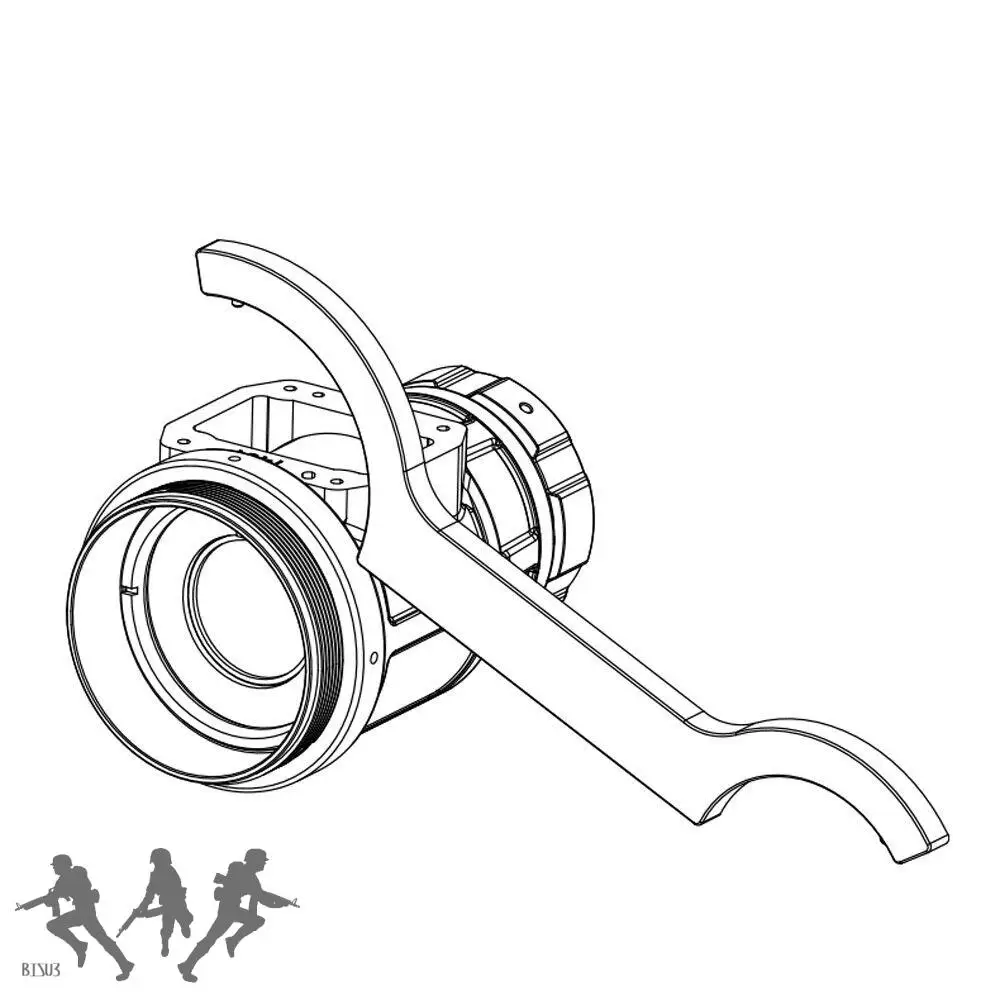 NVG-Juego de herramientas de desmontaje de lentes oculares, llave inglesa para PVS14 ANVIS Bnvd1431, gafas de visión nocturna - imagen 3