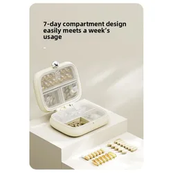 Caja de medicamentos portátil para viaje compacta