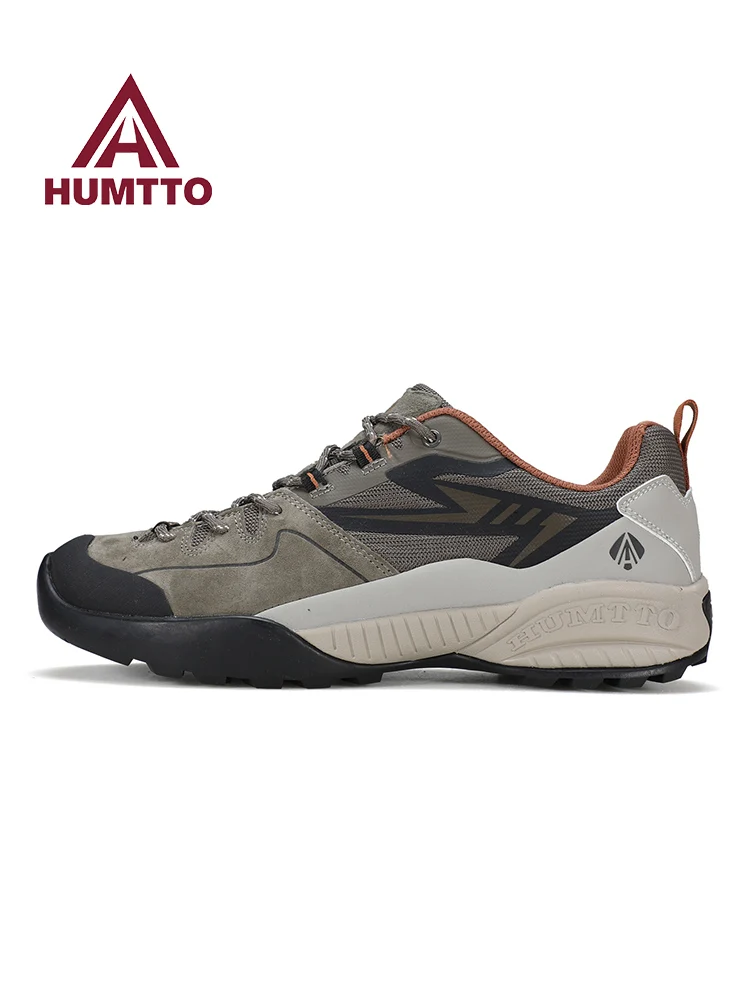 Zapatos de senderismo de piel de vaca HUMTTO, zapatos de escalada para deportes al aire libre de invierno para hombre, botas de caza, botas de viaje al aire libre, zapatillas de senderismo - imagen 5