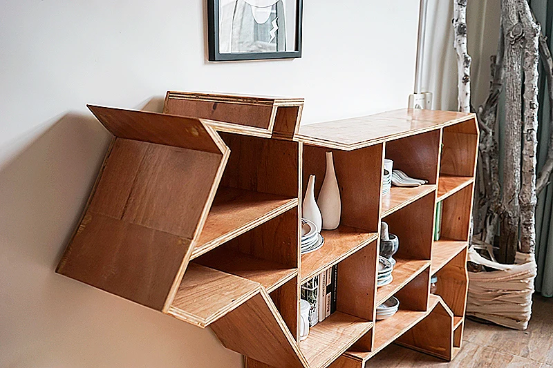 Aparador creativo, muebles de comedor con cajones, armario de almacenamiento, estantería creativa - imagen 4