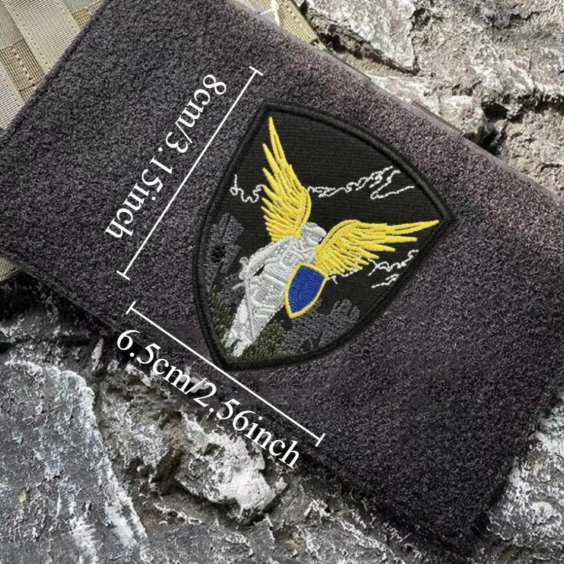 Parche táctico velcro guerrero – Insignia moral bordada para mochila - imagen 4