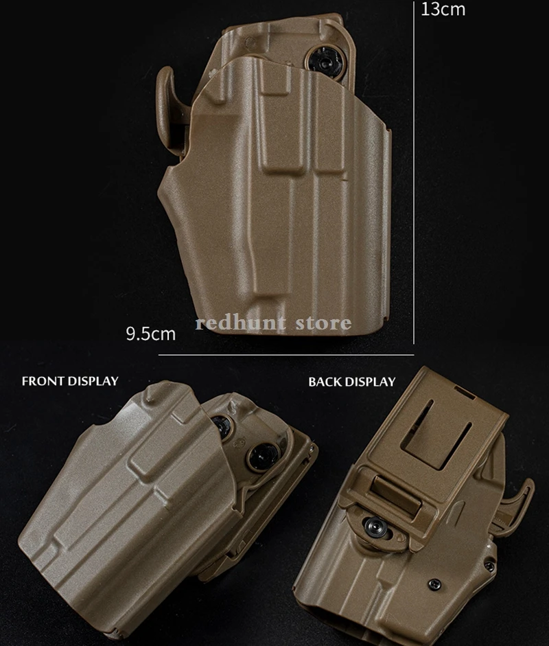 Funda de pistola táctica para caza, funda de pistola para mano derecha Glock 27 30 33, funda de pistola para CS, funda de tiro, adaptador, bolsa de pierna caída - imagen 4