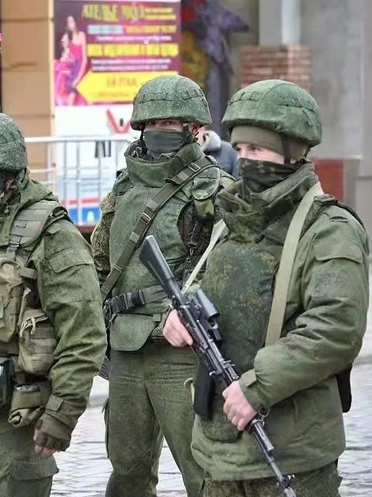 Armadura corporal rusa 6B23-1, camuflaje para hombre pequeño verde de Crimea - imagen 5