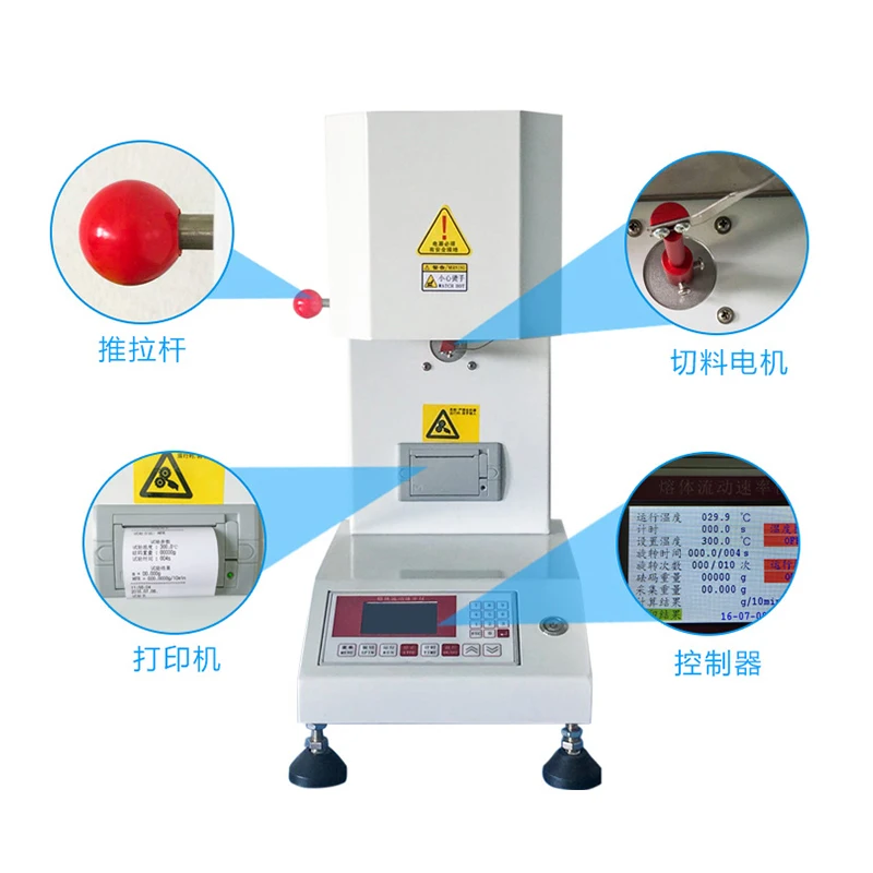 Medidor de velocidad de flujo de fusión, probador de dedo de fusión adhesiva de PVC PE, medidor de índice de fusión adhesiva de plástico - imagen 2