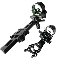 Toparchery mira de arco 5 pines Metal puntería ajustable caza