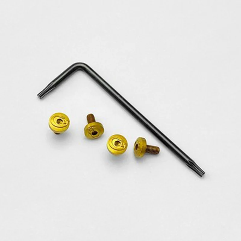 1 Juego de tornillos de mango de agarre de 4 colores con llave para modelos Kublai Khan P4 1911, protector de madera, accesorios de reparación DIY, piezas de clavos - imagen 2