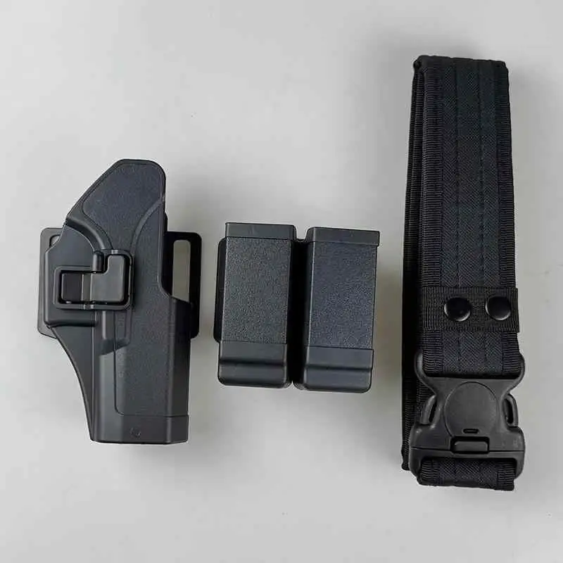 AQzxdc Glock cinturón táctico funda de traje de extracción rápida funda de revista Universal G17 N1 P1 G19 G18 G22 26 - imagen 3