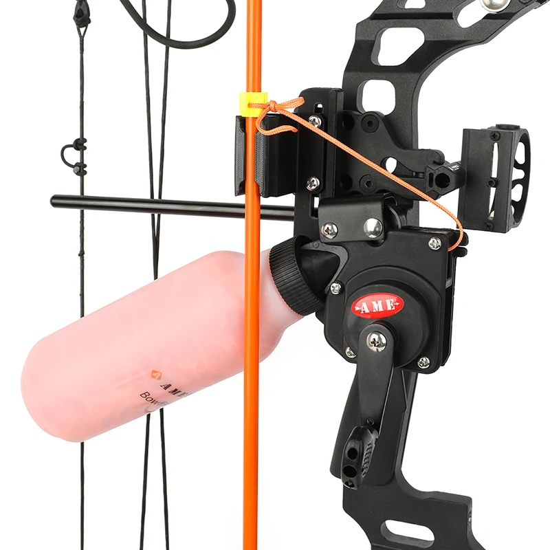 AMEYXGS cuerda de pesca con arco carrete de olla tiro con arco con cuerda de pesca de 40m para mano derecha arco compuesto recurvo caza peces tiro pesca - imagen 4