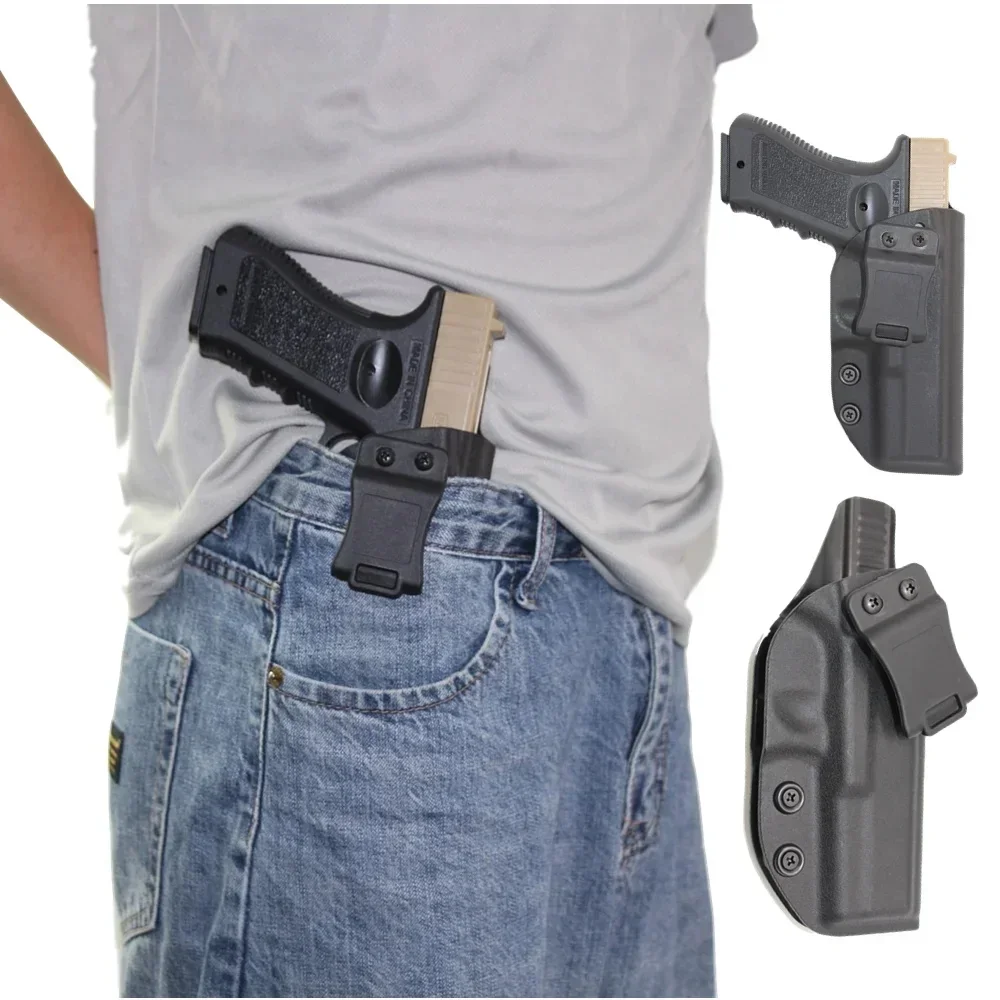 Glock 17, 43 funda IWB Kydex G17, 43 para pistola, estuche de almacenamiento de pistola de transporte oculto, Compatible con G17 26 32 44 45 Accesorios - imagen 5