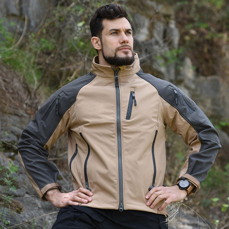HAN WILD-chaqueta táctica impermeable para exteriores para hombre, ropa deportiva ligera, transpirable, cómoda, para senderismo, Otoño e Invierno - imagen 5