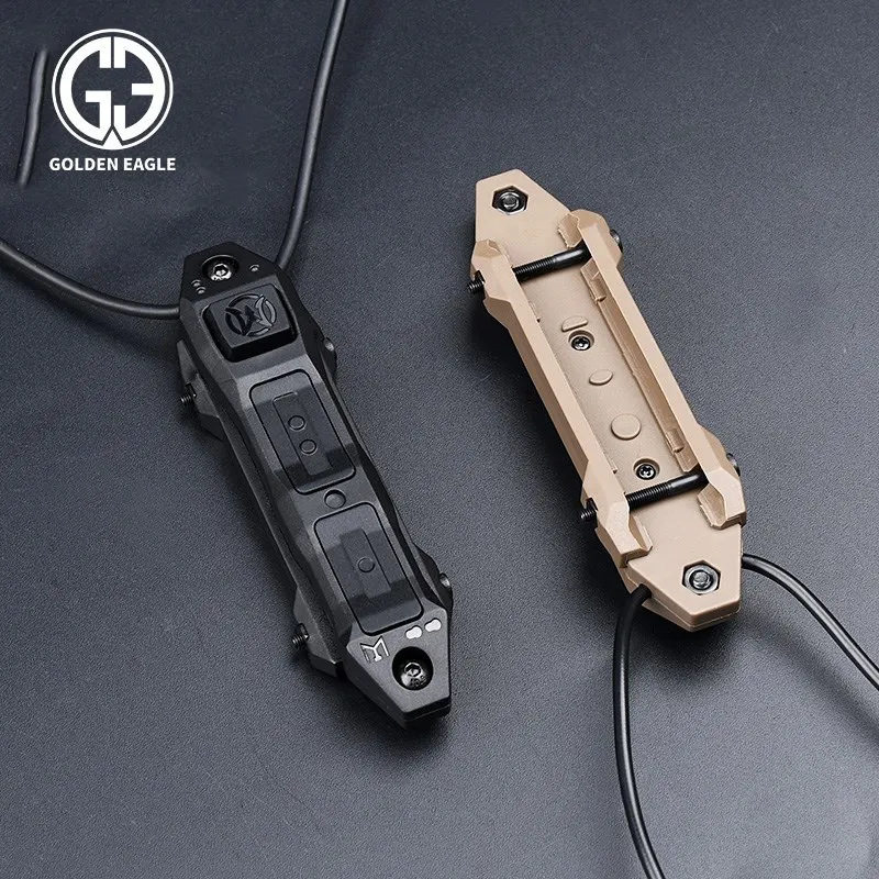 Interruptor de presión a distancia de doble función de Airsoft táctico para Surefir M300 M600, botón de linterna SF 2,5 3,5 enchufe DBAL A2 PEQ15
