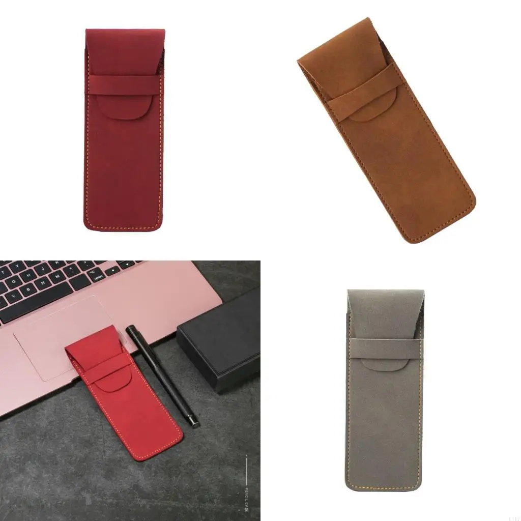 Caja lápiz retro bolsa lápiz sencilla caja lápiz regreso a escuela suministros k1kf - imagen 2