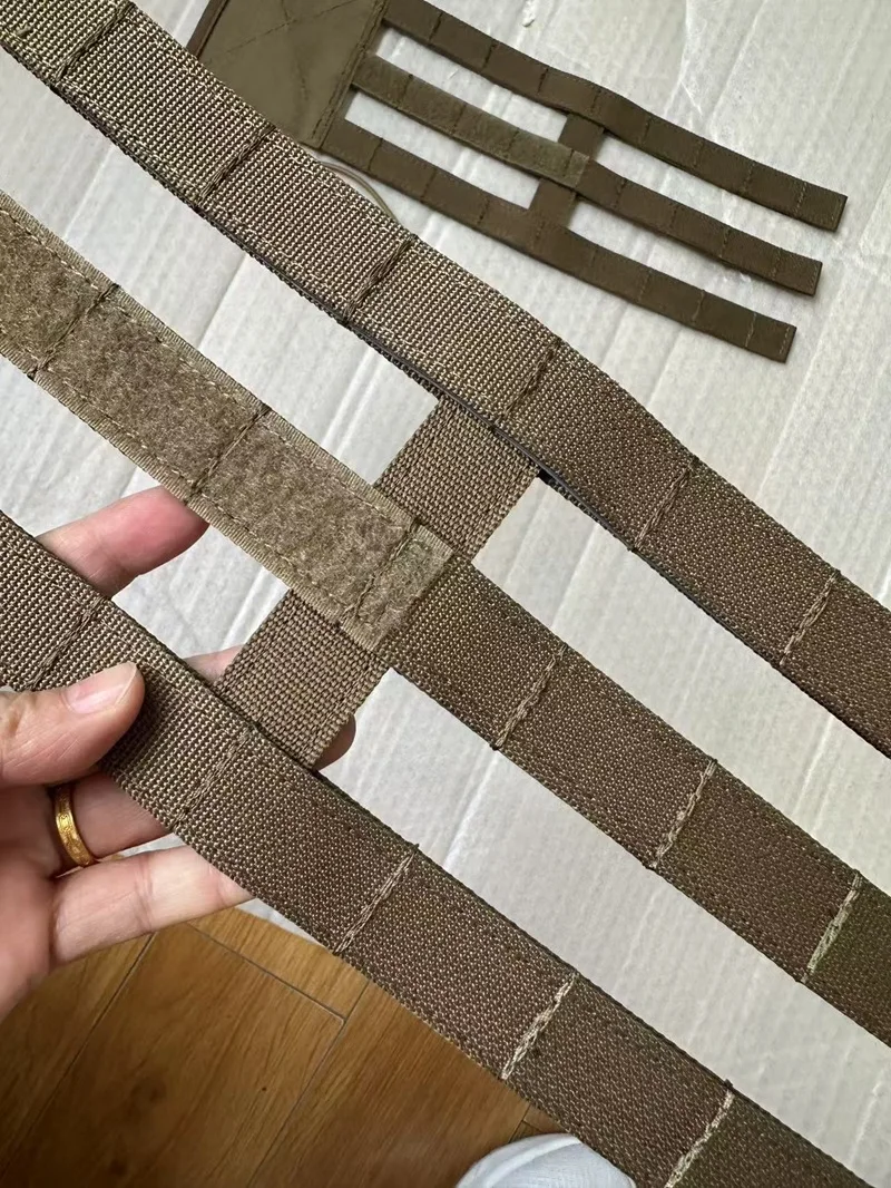 MC CB - Faja esquelética de 3 bandas con chaleco táctico adhesivo MOLLE - imagen 5