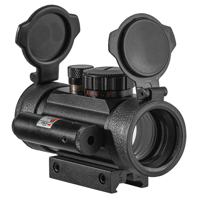 DIANA-mira telescópica con láser rojo para caza, mira telescópica óptica táctica con riel de 11/20mm, 1x40 - imagen 2