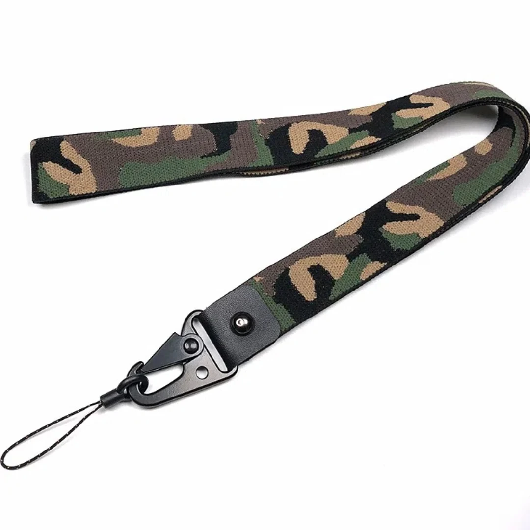 Cordón de camuflaje para cámara móvil, cuerda de muñeca Universal, disco en U, llavero colgante - imagen 4